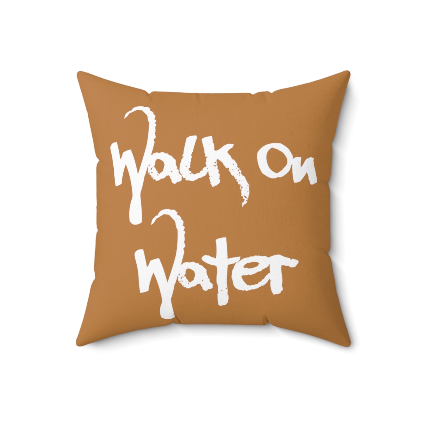 Walk On Water Faux Suede Square Pillow