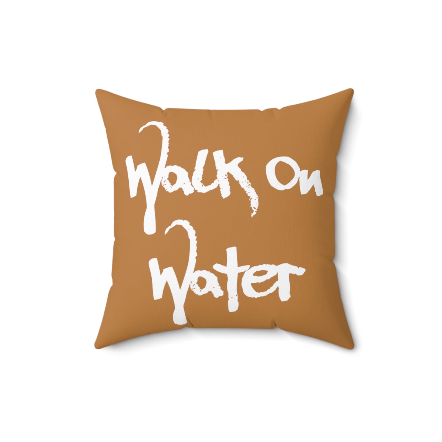 Walk On Water Faux Suede Square Pillow