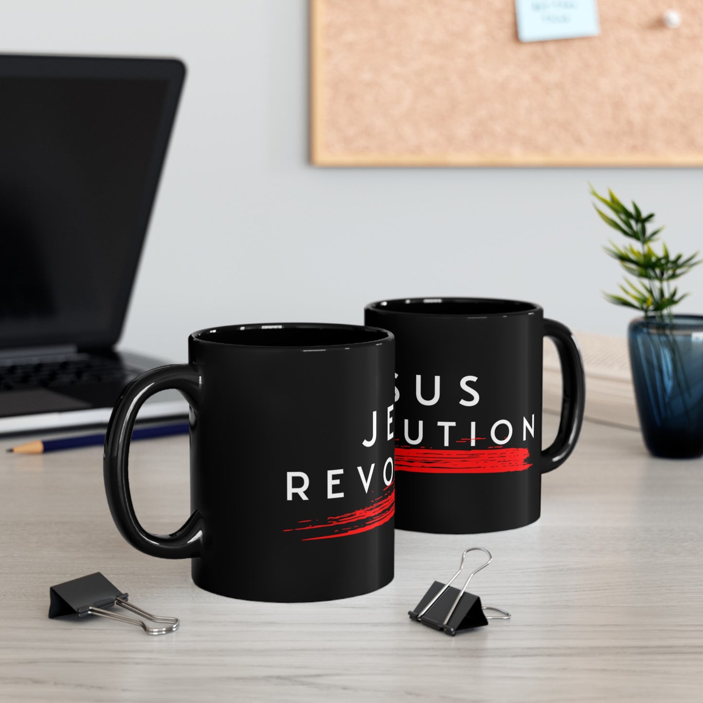 Jesus Revolution Black Mug