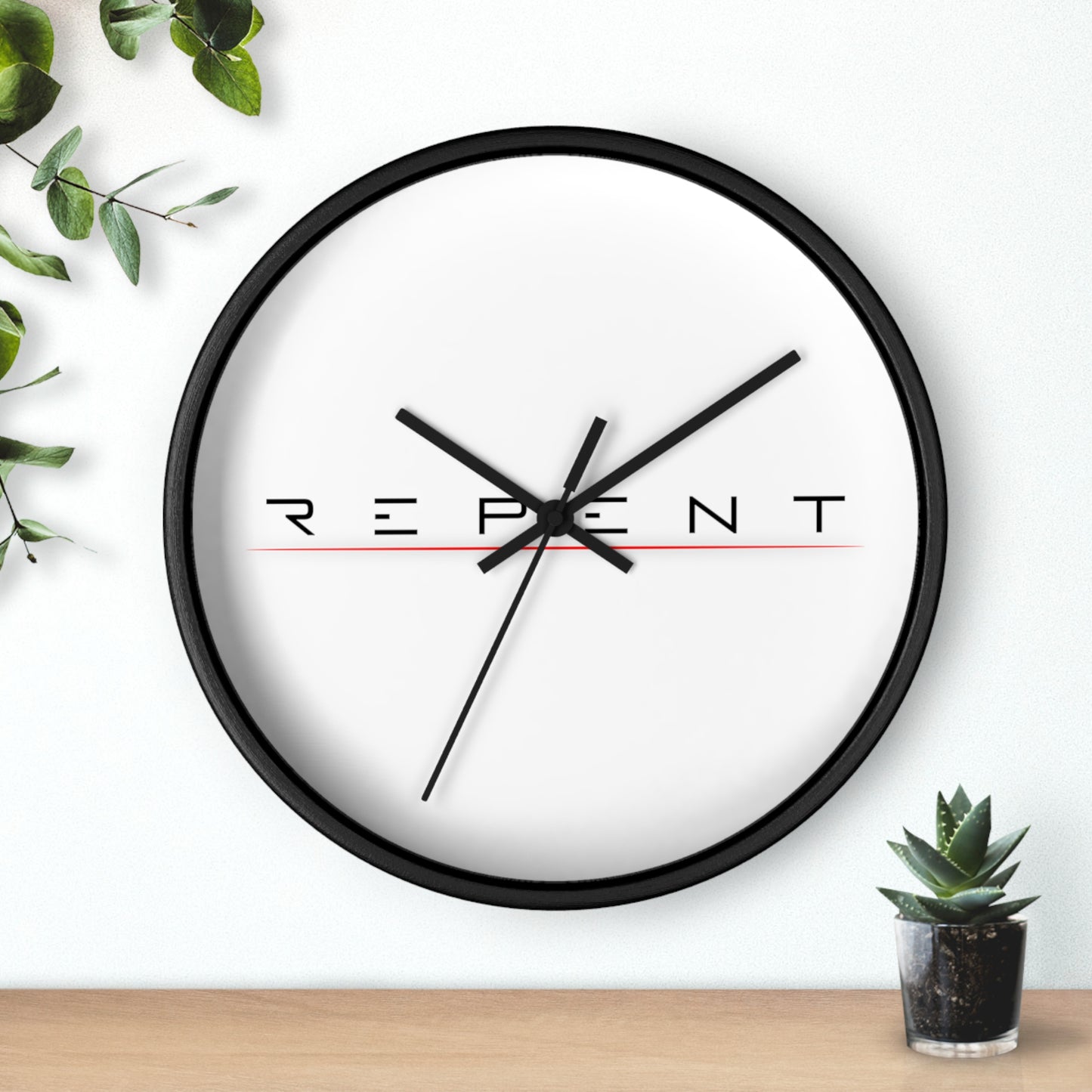 Repent Wall Clock