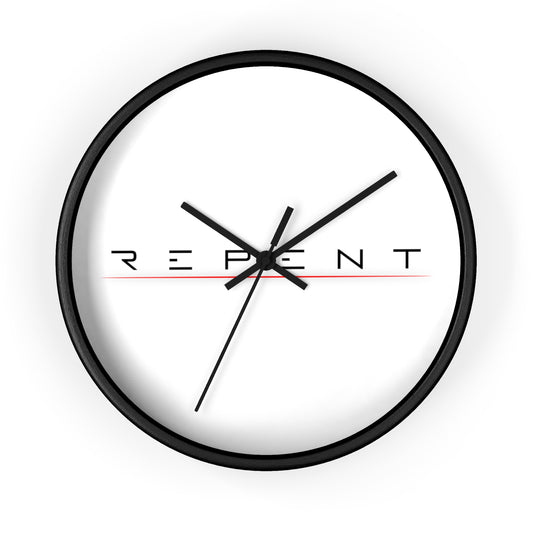 Repent Wall Clock