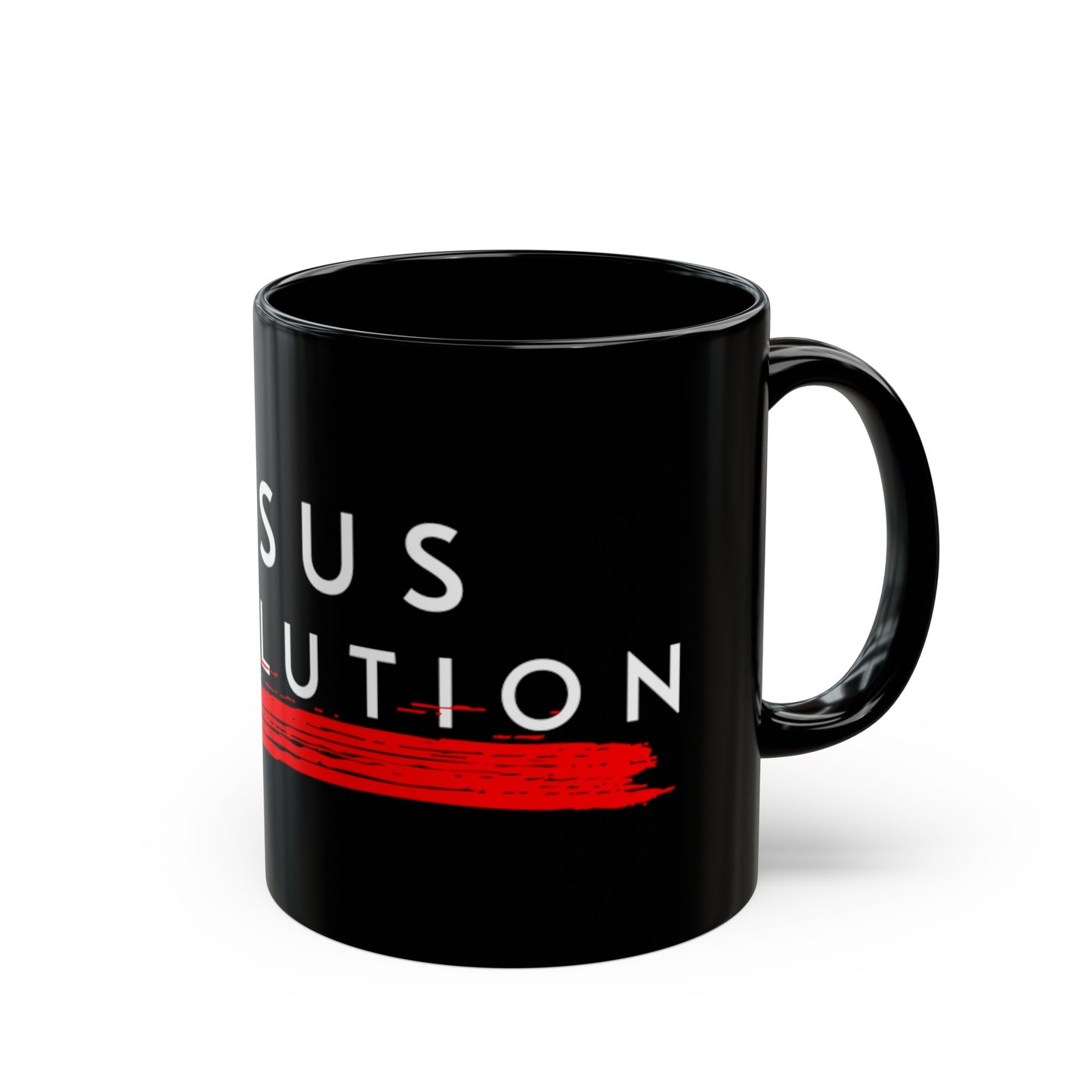 Jesus Revolution Black Mug