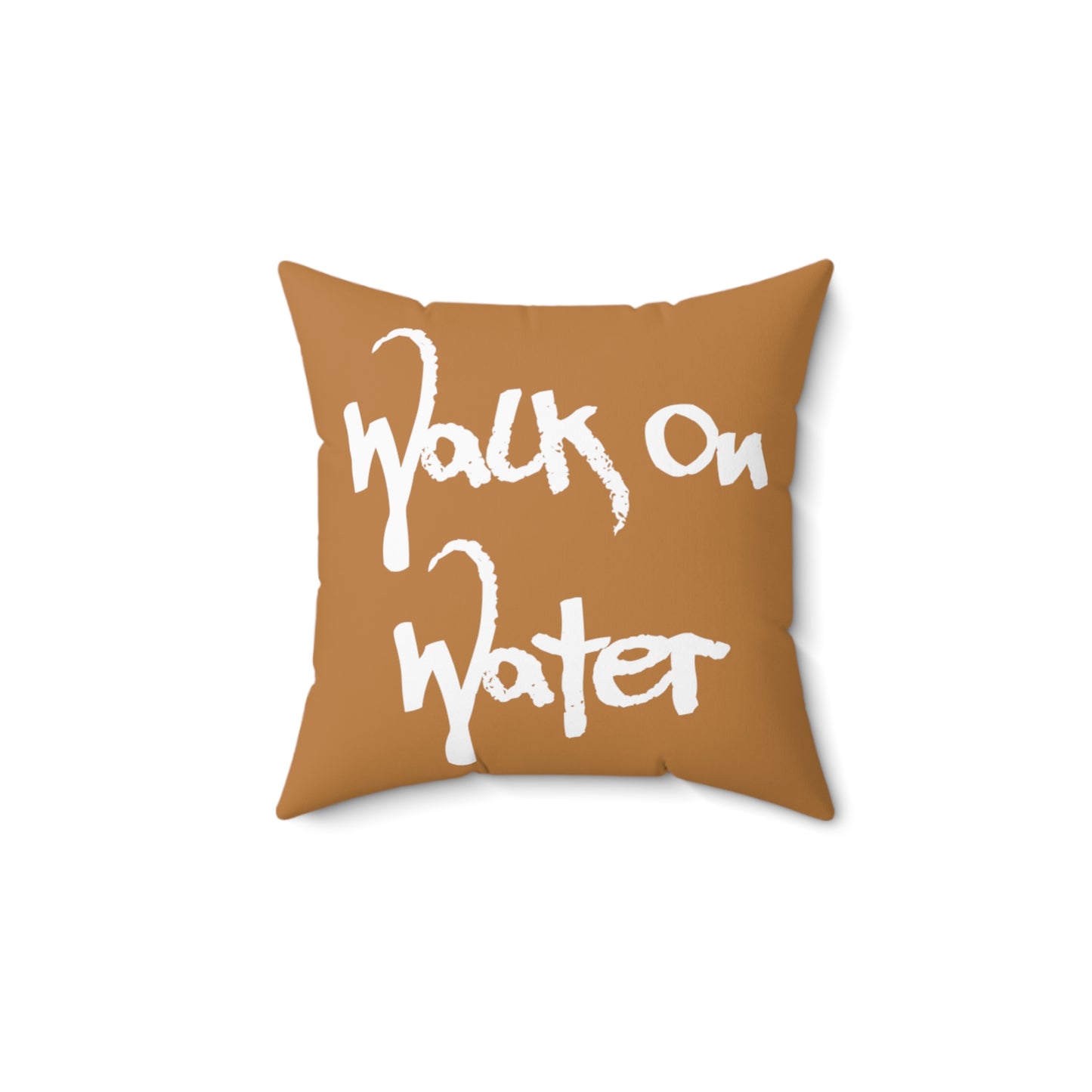 Walk On Water Faux Suede Square Pillow